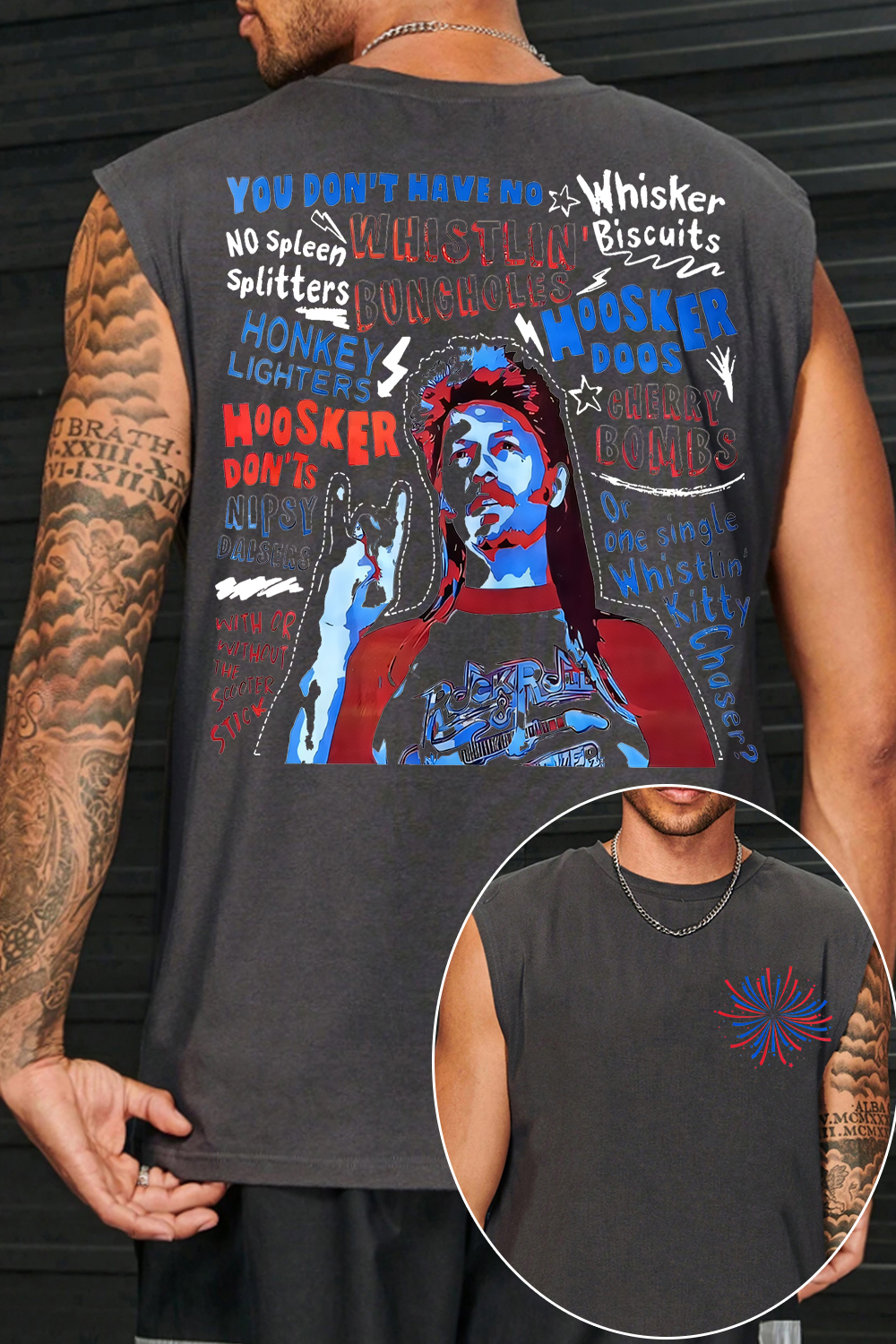 Joe Dirt is ready for your party in 4th of July Men's vest